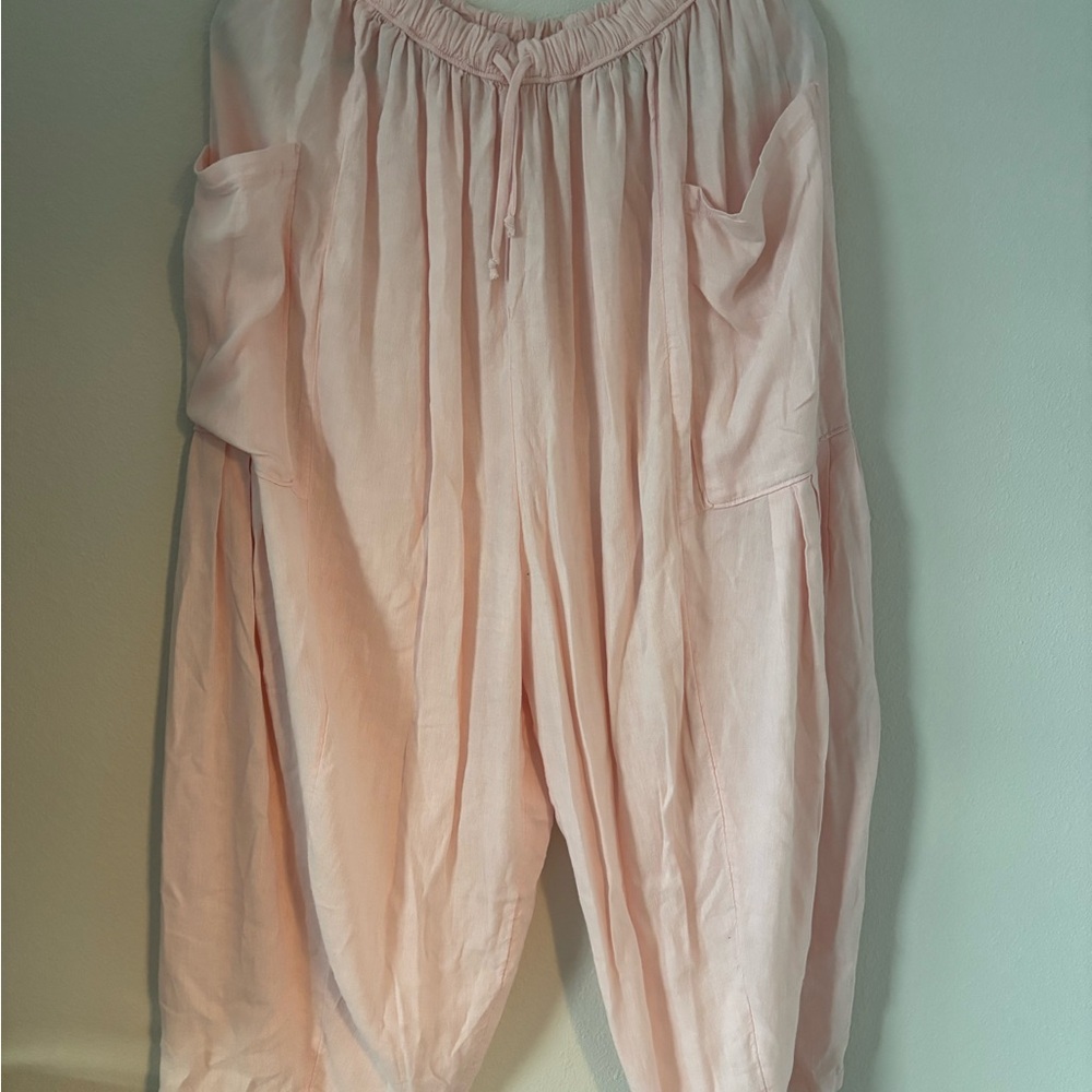 Freepeople Women's Pink Relaxed Pants Size Small